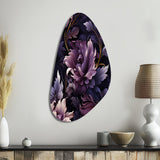 Shadowed Elegance Moody Patterns - Asymmetric Metal Wall Art