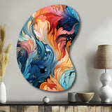 Artistic Whirls Paisley Pattern - Asymmetric Metal Wall Art