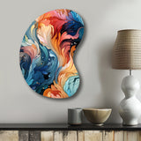 Artistic Whirls Paisley Pattern - Asymmetric Metal Wall Art