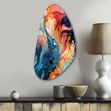 Artistic Whirls Paisley Pattern - Asymmetric Metal Wall Art