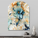 Ethereal Whispers Paisley Pattern - Asymmetric Metal Wall Art