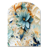 Ethereal Whispers Paisley Pattern - Asymmetric Metal Wall Art