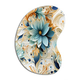 Ethereal Whispers Paisley Pattern - Asymmetric Metal Wall Art