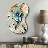 Ethereal Whispers Paisley Pattern - Asymmetric Metal Wall Art