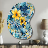 Watercolor Dreams Paisley Pattern - Asymmetric Metal Wall Art