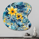 Watercolor Dreams Paisley Pattern - Asymmetric Metal Wall Art