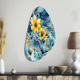 Watercolor Dreams Paisley Pattern - Asymmetric Metal Wall Art