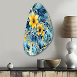 Watercolor Dreams Paisley Pattern - Asymmetric Metal Wall Art