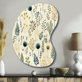 Botanical Harmony - Asymmetric Metal Wall Art