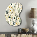 Botanical Harmony - Asymmetric Metal Wall Art