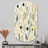 Botanical Harmony - Asymmetric Metal Wall Art