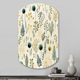 Botanical Harmony - Asymmetric Metal Wall Art