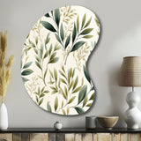 Tranquil Leaves - Asymmetric Metal Wall Art