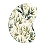 Tranquil Leaves - Asymmetric Metal Wall Art