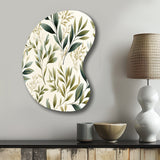 Tranquil Leaves - Asymmetric Metal Wall Art