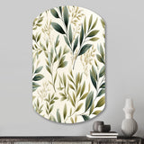 Tranquil Leaves - Asymmetric Metal Wall Art