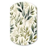 Tranquil Leaves - Asymmetric Metal Wall Art