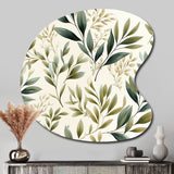 Tranquil Leaves - Asymmetric Metal Wall Art