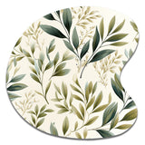 Tranquil Leaves - Asymmetric Metal Wall Art