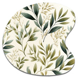 Tranquil Leaves - Asymmetric Metal Wall Art