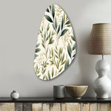 Tranquil Leaves - Asymmetric Metal Wall Art