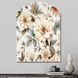 Vintage Florals - Asymmetric Metal Wall Art