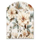 Vintage Florals - Asymmetric Metal Wall Art