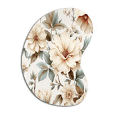 Vintage Florals - Asymmetric Metal Wall Art