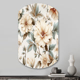 Vintage Florals - Asymmetric Metal Wall Art