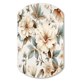 Vintage Florals - Asymmetric Metal Wall Art