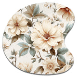 Vintage Florals - Asymmetric Metal Wall Art