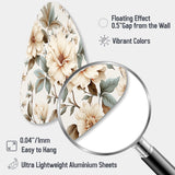 Vintage Florals - Asymmetric Metal Wall Art