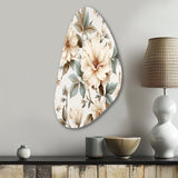 Vintage Florals - Asymmetric Metal Wall Art