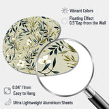 Zen Foliage - Asymmetric Metal Wall Art