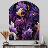 Deep Purple Royal Ragdolls - Asymmetric Metal Wall Art