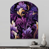 Deep Purple Royal Ragdolls - Asymmetric Metal Wall Art