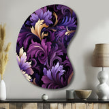 Deep Purple Royal Ragdolls - Asymmetric Metal Wall Art