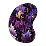 Deep Purple Royal Ragdolls - Asymmetric Metal Wall Art