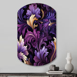 Deep Purple Royal Ragdolls - Asymmetric Metal Wall Art