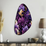 Deep Purple Royal Ragdolls - Asymmetric Metal Wall Art