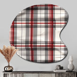 Rustic Farmhouse Plaid - Asymmetric Metal Wall Art