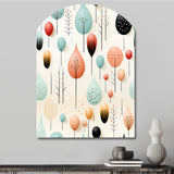 Pastel Scandinavian Geometric Shapes - Asymmetric Metal Wall Art