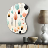 Pastel Scandinavian Geometric Shapes - Asymmetric Metal Wall Art