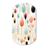 Pastel Scandinavian Geometric Shapes - Asymmetric Metal Wall Art