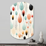 Pastel Scandinavian Geometric Shapes - Asymmetric Metal Wall Art