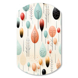 Pastel Scandinavian Geometric Shapes - Asymmetric Metal Wall Art