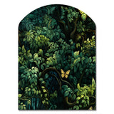 Emerald Canopy Forest - Asymmetric Metal Wall Art