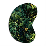 Emerald Canopy Forest - Asymmetric Metal Wall Art