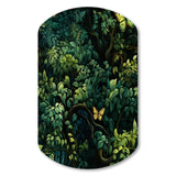 Emerald Canopy Forest - Asymmetric Metal Wall Art