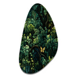 Emerald Canopy Forest - Asymmetric Metal Wall Art